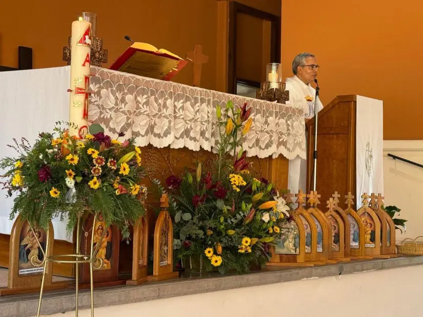 imagen recuadro Santuario de la Virgen de Schoenstatt una replica fiel del recinto original aleman en Querétaro Foto: Schoenstatt Querétaro México (Facebook)