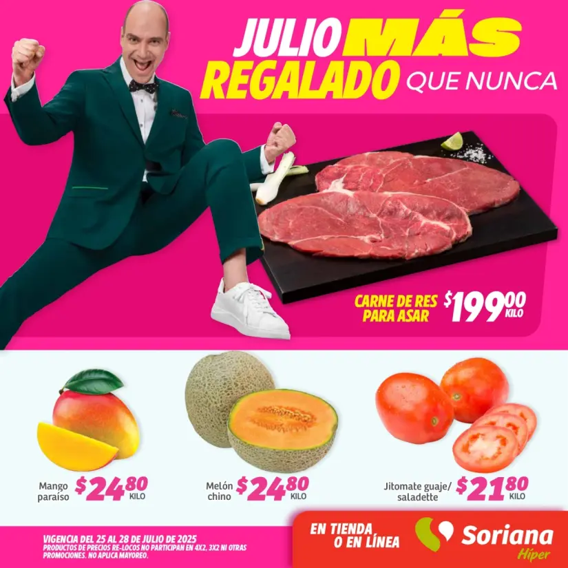 Soriana: ofertas en carnes y frutas este fin de semana Aprovecha las ofertas en frutas y carnes del Fin de Semana Hiper. Imagen. Soriana