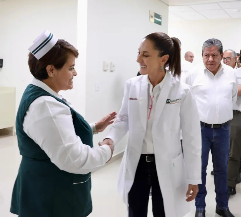 Presidenta Claudia Sheinbaum anuncia inversión de 21 mil mdp para consolidar al IMSS Bienestar La Unidad de Especialidades de Oncología en Guadalupe, Zacatecas, será un referente para el país. Foto: Gob. de México
