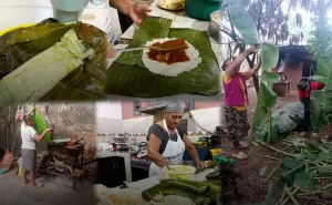 ¿Tamales con hoja de plátano en San Ignacio, Sinaloa? Luz María los hace como en su natal Chiapas