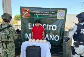 Golpe al narco en Aguascalientes: un detenido con 5 kilos de metanfetamina con valor de 1.3 millones de pesos