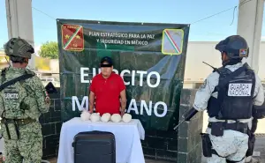 Golpe al narco en Aguascalientes: un detenido con 5 kilos de metanfetamina con valor de 1.3 millones de pesos