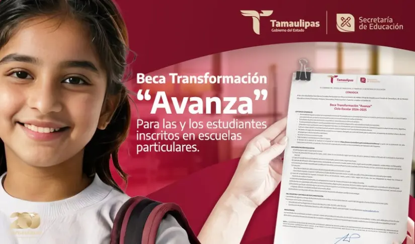 Consulta los requisitos para registrarte en la Beca Avanza en Tamaulipas. Foto: Cortesía.