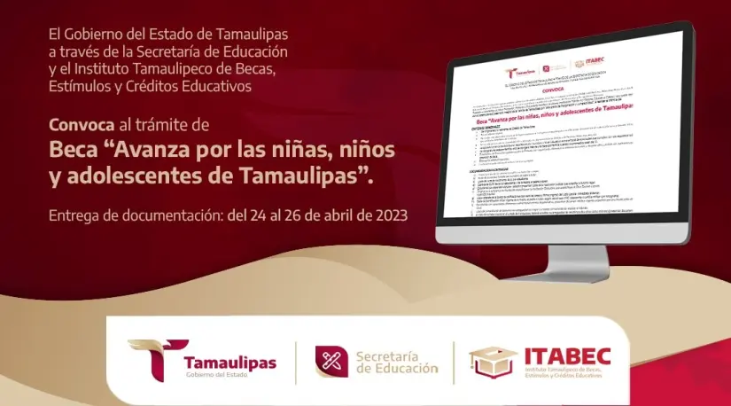 Realiza tu registro en línea, consulta la página de la Secretaía de Educación del Gobierno de Tamaulipas. Foto: Cortesía.