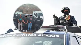 Capturan a 3 hombres con maleta de dinero en Zacatecas