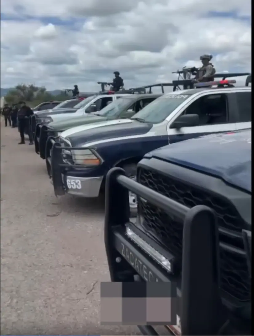 Detienen a 3 hombres de Jalisco en Zacatecas. Foto: Cortesía