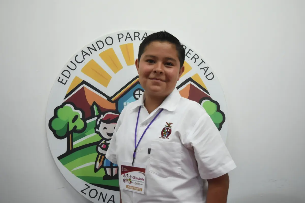 Eliazar Valenzuela fue el único alumno de la Zona Escolar 023 en avanzar a la etapa estatal de la Olimpiada del Conocimiento Infantil 2025. Continuará sus estudios en la Telesecundaria Federalizada No.94-J de Agua Caliente de los Monzón. | Imágenes de Lino Ceballos