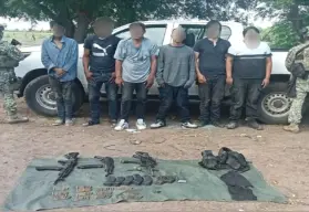 Autoridades rescatan a dos personas y detienen a seis sospechosos en Culiacán