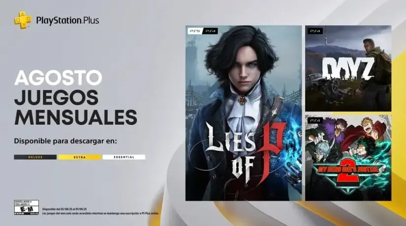 Juegos para el mes de agosto. Foto: PS