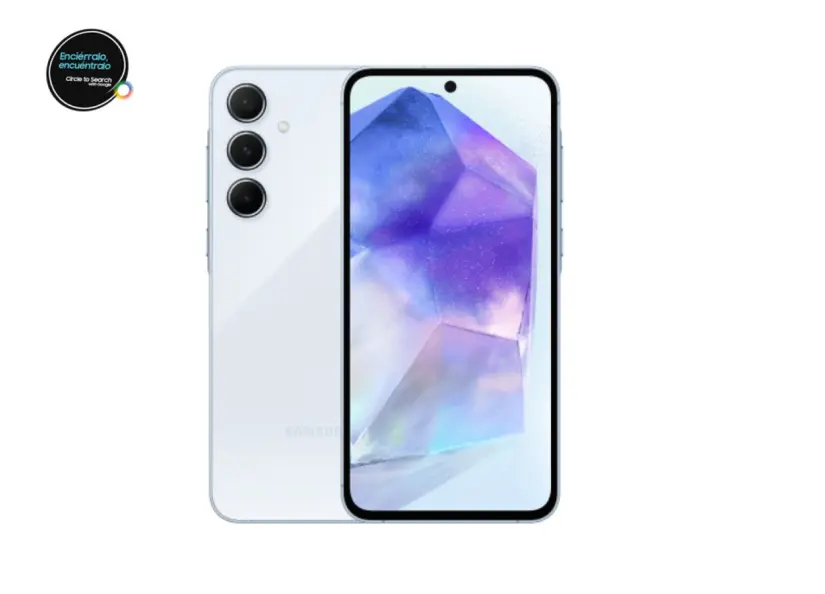  Samsung Galaxy A55 con cámara principal de 50 megapíxeles. Foto: Cortesía