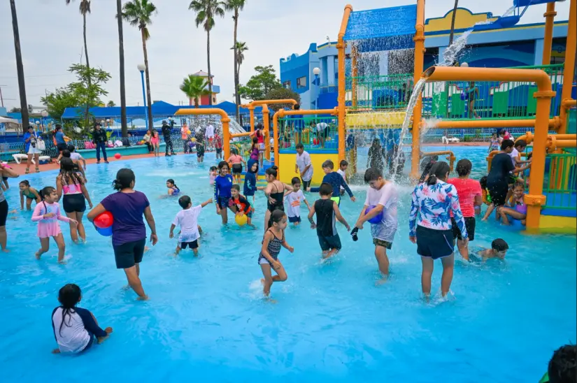 Nueva zonas splash en Parque Fundidora, Monterrey. Foto: cortesía.