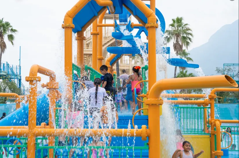 Nueva zonas splash en Parque Fundidora, Monterrey. Foto: cortesía.