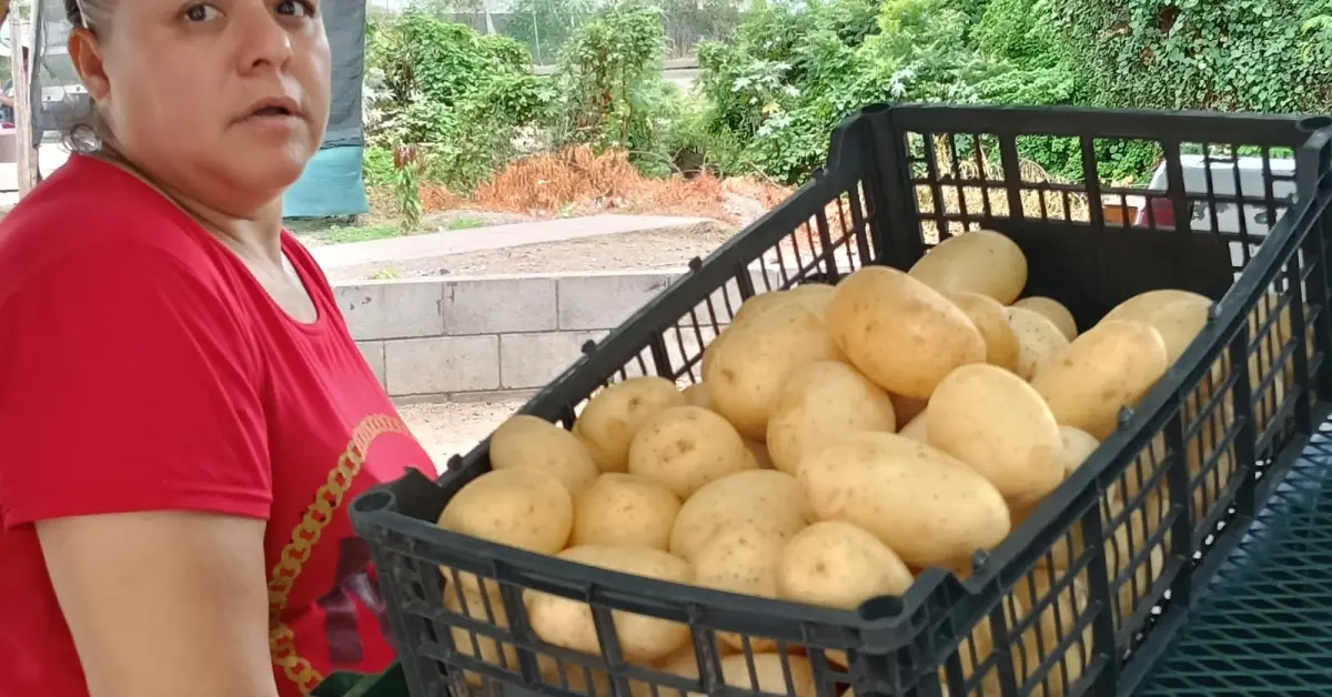 Con precios justos, Adela y Agustín venden frutas y verduras en Alturas del Sur
