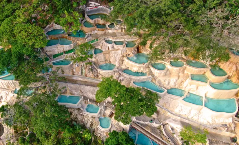 Grutas de Tolantongo en Hidalgo. Foto: cortesía.