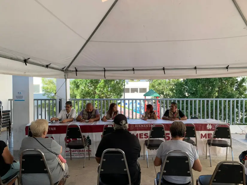 Módulos de registro en Nuevo León para la Pensión de Mujeres con Bienestar Foto: Cortesía