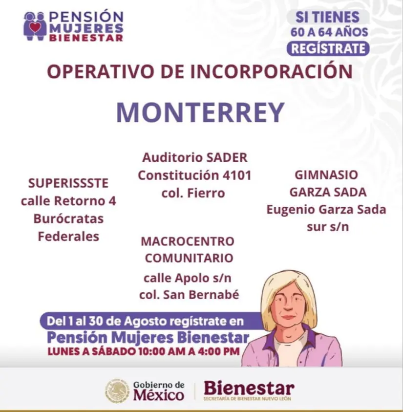 Brigadas del Bienestar para registro en Monterrey. Foto: Cortesía