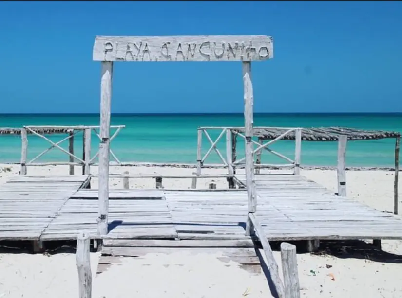 Playa Cancuncito en Yucatán. Foto: cortesía Playa Cancuncito en Yucatán. Foto: cortesía.