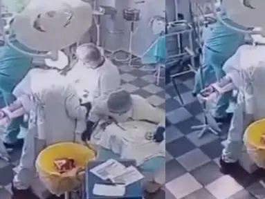 Héroes de bata blanca: médicos continúan cirugía durante el terremoto de 8.8 en Rusia