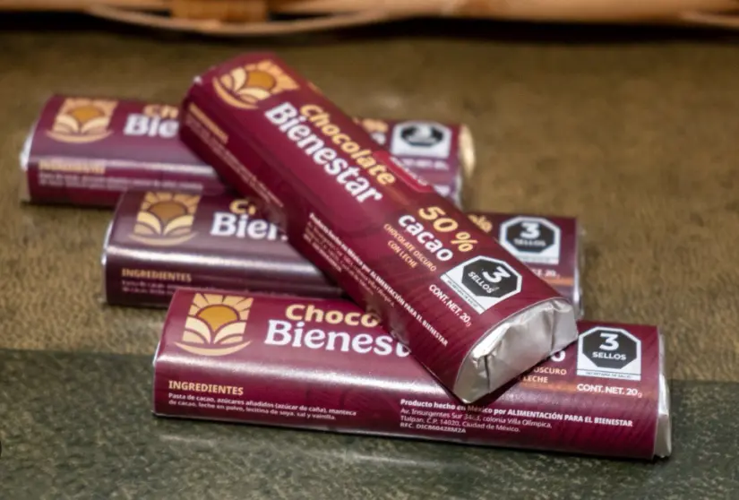 Chocolate Bienestar en barra. Foto: cortesía Chocolate Bienestar en barra. Foto: cortesía.