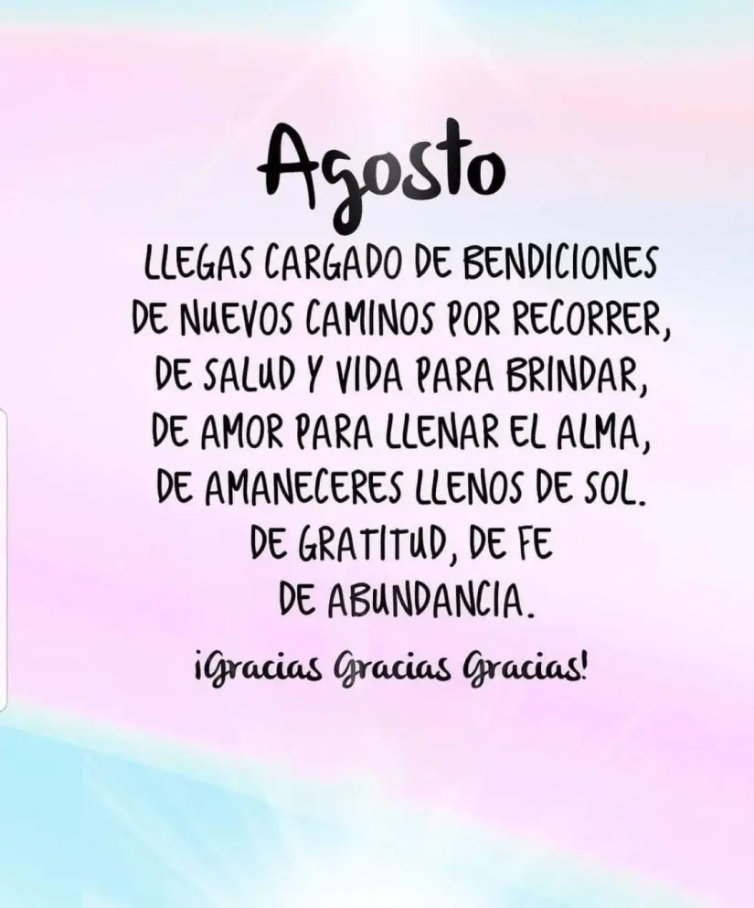 Frases bonitas para dedicar en este agosto Frases bonitas para dedicar en este agosto. Foto: Pinterest