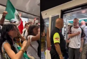 Italiano agrede a turistas mexicanos en Metro de Roma; la ingeniosa respuesta de ellos se vuelve viral