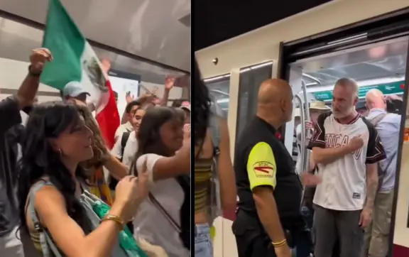 Italiano agrede a turistas mexicanos en Metro de Roma; la ingeniosa respuesta de ellos se vuelve viral