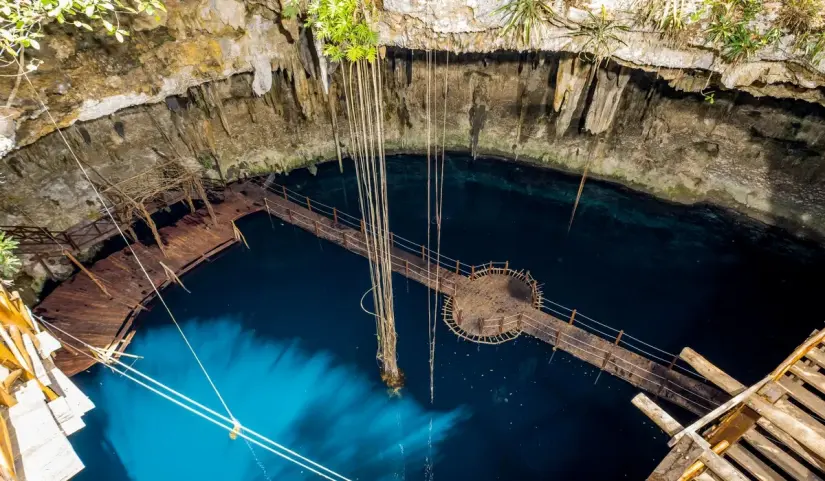Cenote Kiichpam Xunáan. Foto: Cortesía. Cenote Kiichpam Xunáan. Foto: Cortesía.