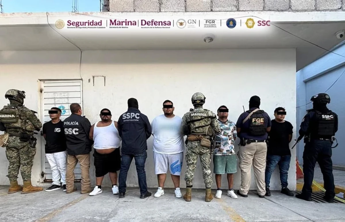 Tenían en su poder material ilícito y armas de fuego. Foto: Seguridad