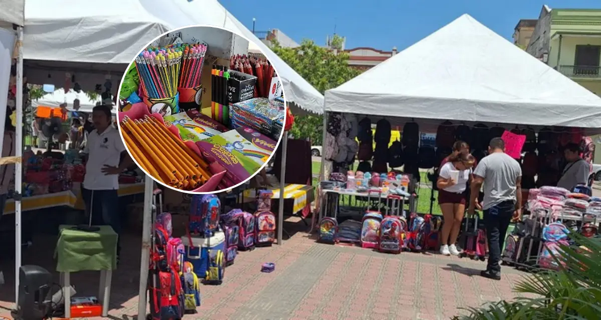 Feria Regreso a clases en Tampico. Foto: Cortesía.