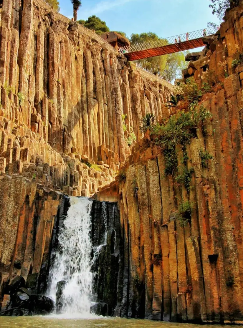 Prismas Basálticos en Huasca de Ocampo, Hidalgo. Foto: Instagram @mexicotravelchannel.