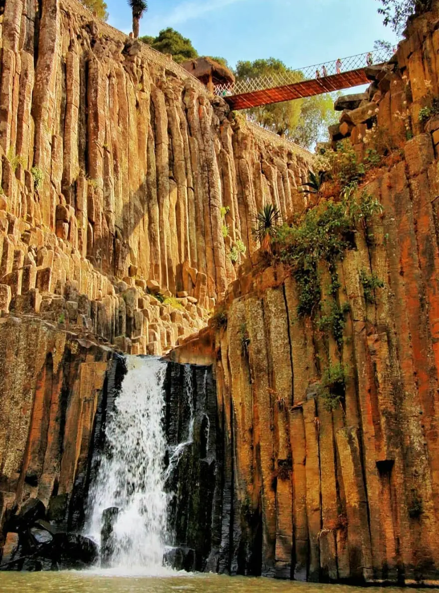 Prismas Basálticos en Huasca de Ocampo, Hidalgo. Foto: Instagram @mexicotravelchannel.
