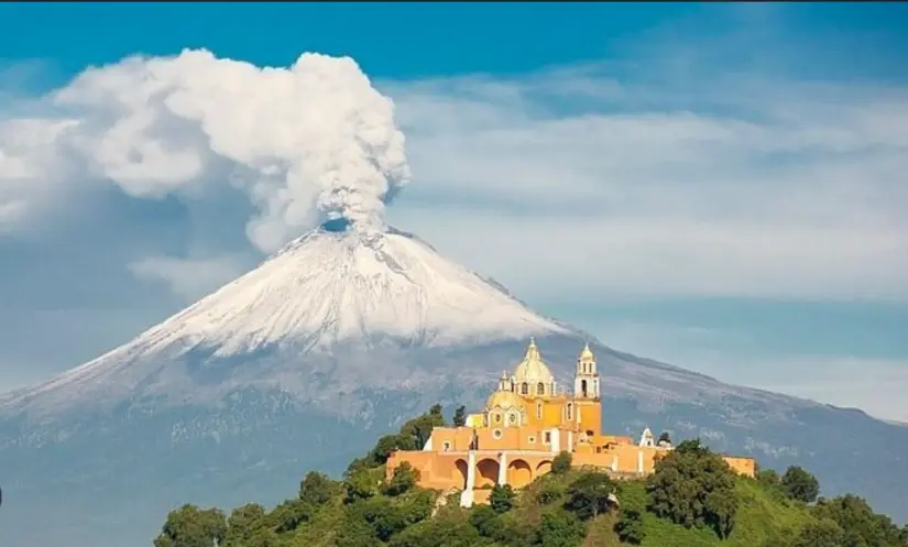 Volcán Popocatépetl en Puebla. Foto: cortesía.