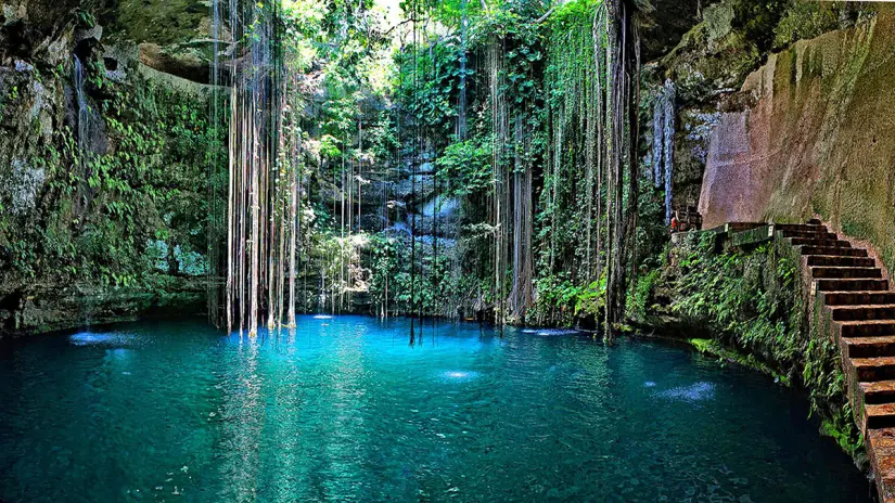 Cenote Ik Kil en Yucatán. Foto: Cortesía. Cenote Ik Kil en Yucatán. Foto: Cortesía.
