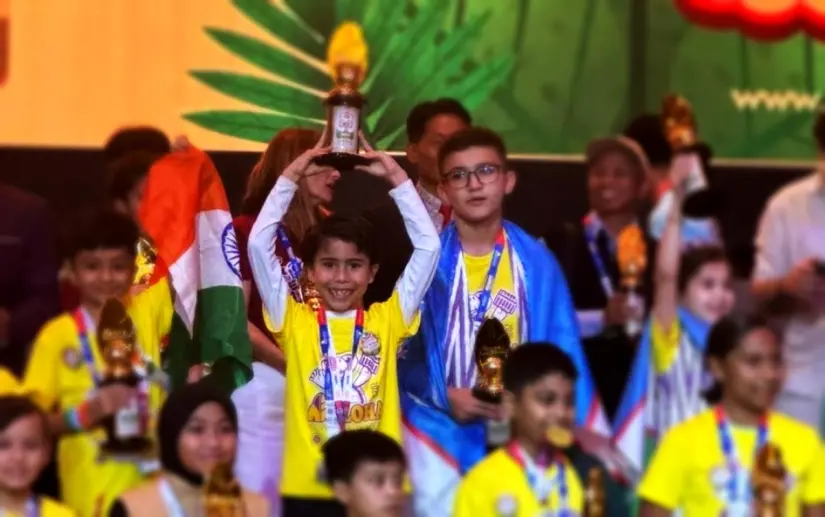 Jaime se convirtió en campeón mundial de este programa educativo basado en la aritmética mental. Foto: Cortesía