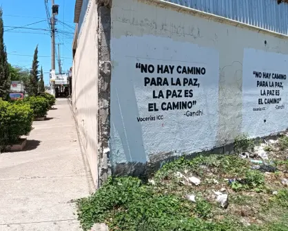 "La paz es el camino": un grito pintado en las paredes de Villa Fontana, al norte de Culiacán