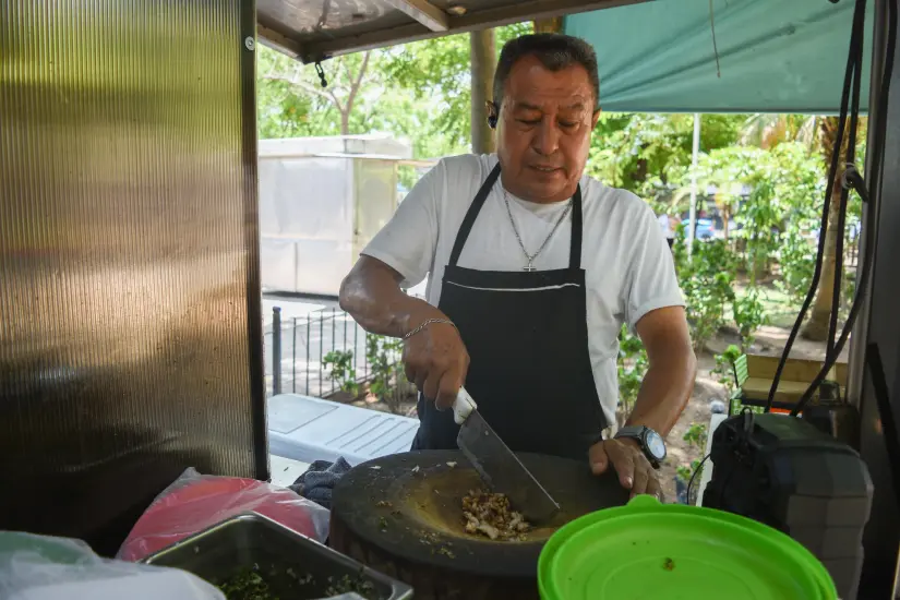 La preparación de cada taco permite que sean un manjar para los comensales. Fotos: Lino Ceballos.