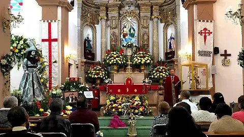 Misa en la Parroquia de Santiago Apóstol en Barrio de Santiago. Foto: Cortesía. Misa en la Parroquia de Santiago Apóstol en Barrio de Santiago. Foto: Cortesía.