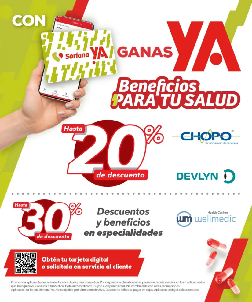También puedes disfrutar de promociones con tu tarjeta Soriana Ya. Imagen: Soriana