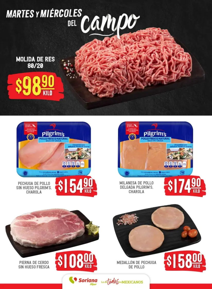 Ofertas de Soriana en frutas y verduras del 5 y 6 de agosto También encuentra ofertas en carnes y pescados. Imagen: Soriana