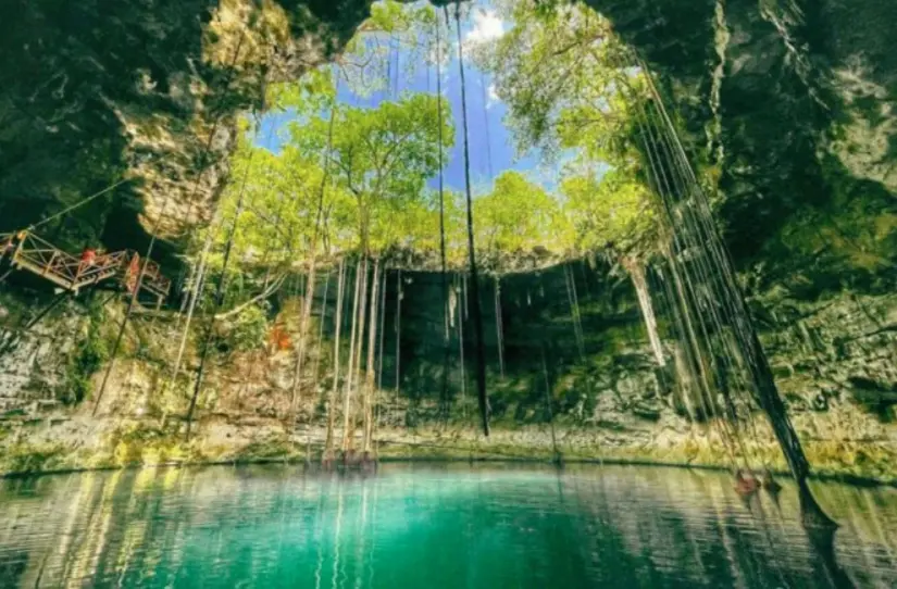 Ojo de agua Dzul-Haa en Yucatán. Foto: cortesía Ojo de agua Dzul-Haa en Yucatán. Foto: cortesía.