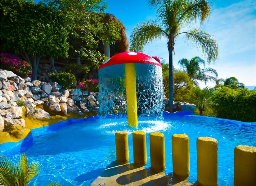 Te-Pathé, el balneario con aguas termales y toboganes que debes visitar en Hidalgo. Foto: Cortesía.