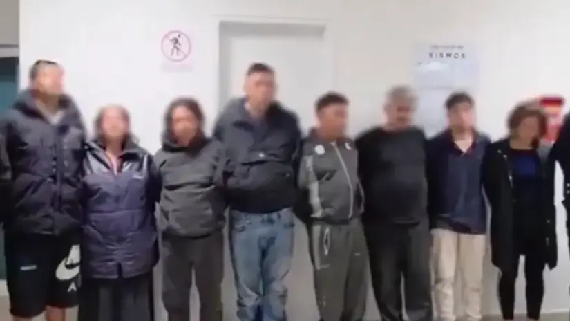 Los detenidos estarían ligados a varios crímenes. Foto: Seguridad