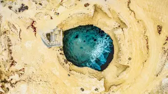 La Lobera, el cráter natural donde habitan lobos marinos en Baja California
