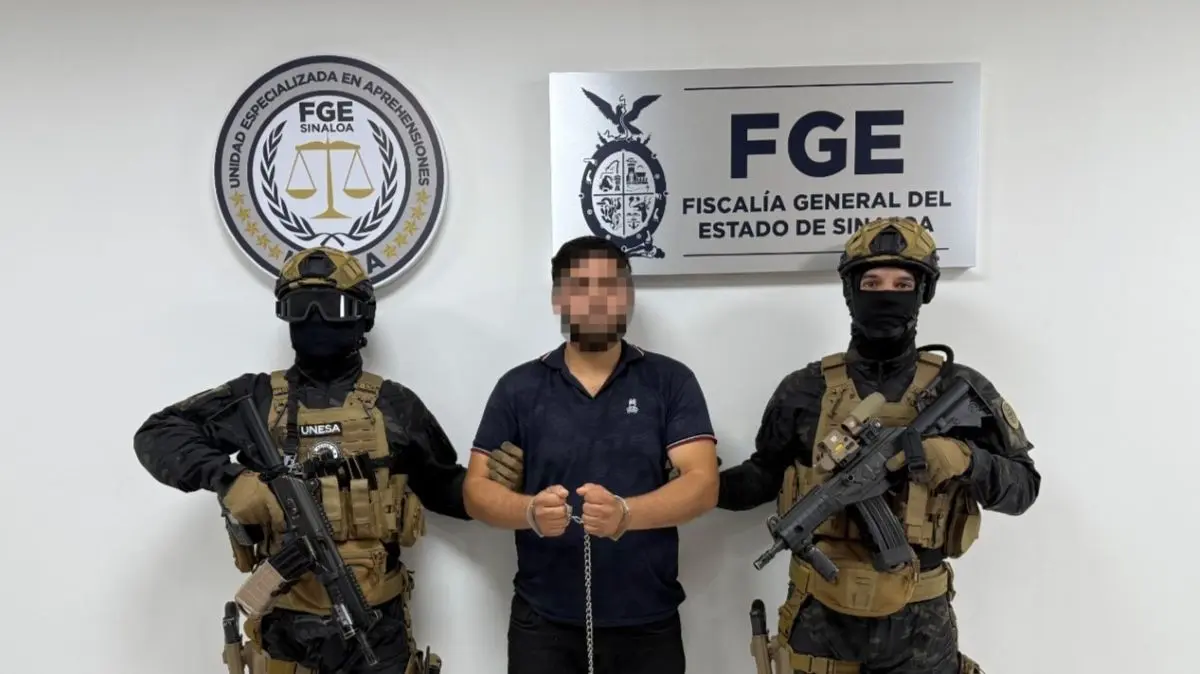 El detenido fue trasladado a Culiacán. Foto: Cortesía