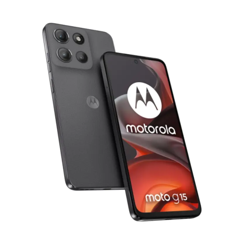 El Motorola Moto G15 incluye memoria de almacenamiento de hasta 512 GB. Foto: Cortesía El Motorola Moto G15 incluye memoria de almacenamiento de hasta 512 GB. Foto: Cortesía