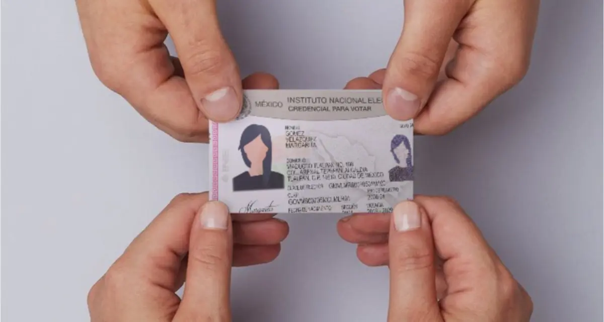 Así será la nueva credencial para votar que el Instituto Nacional Electoral tendrá a disposición en 2026. Foto: Cortesía.