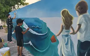 Un mural que inspira paz y esperanza en Zona Dorada, Culiacán