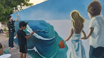 Un mural que inspira paz y esperanza en Zona Dorada, Culiacán