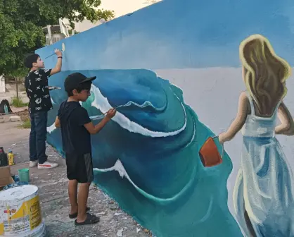 Un mural que inspira paz y esperanza en Zona Dorada, Culiacán