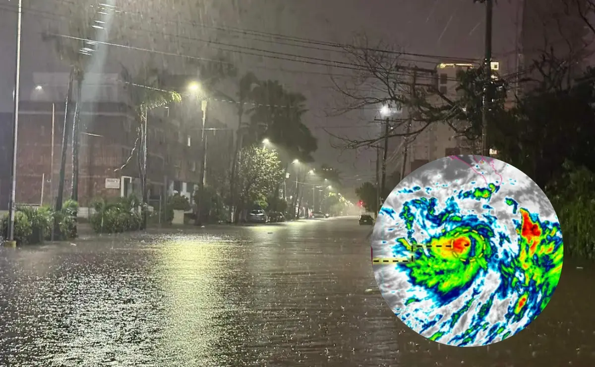 Ivo ya estuvo generando lluvias fuertes en Mazatlán este jueves.